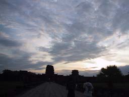 夕日のアンコール・ワット