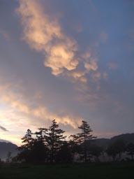 早朝の尾瀬ヶ原